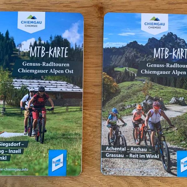 MTB-Karte Genuss-Radltouren Chiemgauer Alpen Ost und West